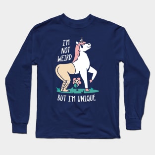 Half Human Half Unicorn (Dark Version) Long Sleeve T-Shirt